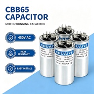 CBB65 Capacitor 450VAC Aircond Compressor Motor Run Capacitor Dual Value