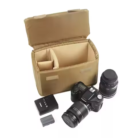 Roadfisher Waterproof Camera Backpack Padded Protect Bag Insert Partition Case Divider Lid For DSLR 