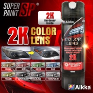 AIKKA Headlamp Color Lens Clear Lampu 400ml 2K Aerosol Tin Spray Headlight Nano Coating Headlamp Res