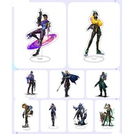Standee Valorant Mica Model Study Desk Decoration Character Jett Sage Sova Cypher Reyna Omen Figure 