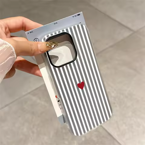 Cute Creative Stripe Phone Case For Motorola G86 G56 G75 G23 G64 G14 G22 G32 G73 G52 G30 G53 G60 G35