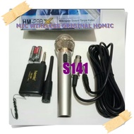 S141 MIC WIRELESS ORIGINAL HOMIC BAHAN BESI STAINLESS MIK KABEL WIRELESS SINGLE MIX WIRELES MIKROPHO