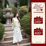 ZAMYSHOP - Silk shoulder strap design dress, party dress, pretty going out dress