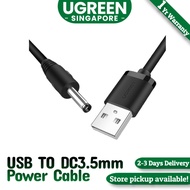 UGREEN 1M USB to DC 3.5mm Power Cable USB A Male to 3.5 Jack Connector 5V Power Supply Charger Adapt