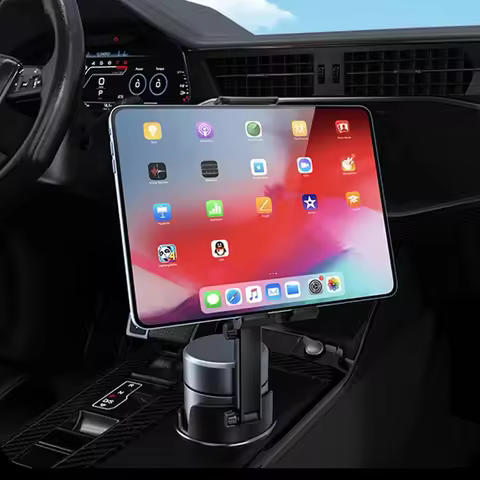 Car Cup Tablet Stand Holder Expander with Cell Phone Mount 360 Rotation Smartphone Auto Interior Acc