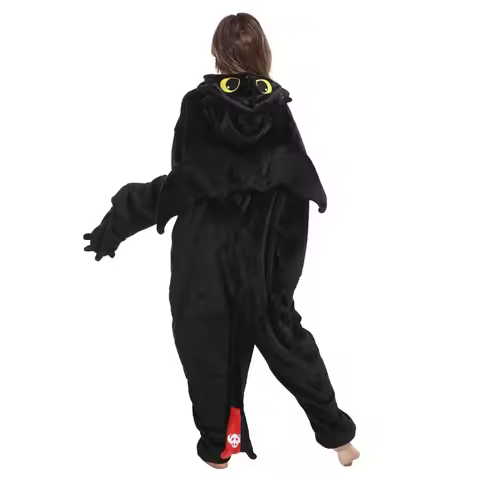 USD Kigurumi-Pajama Onesie Krokmou for Adult, Animal Onesies Jumpsuit, How to Fur Ser, Dragon Krokmo
