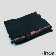 Bergo Maryam Plisket Lidi Bordir Zigzag/Hijab Instan Plisket Ceruty Babydol Armani Premium/ Bergo Pl