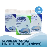 ASSURE Disposable Adult Underpads (3 sizes)