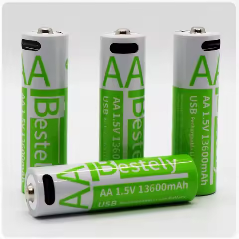 13600mAh 1.5V AA Lithium Rechargeable Battery 2000 Cycles Type-C 1.5H Fast Charge CE/UL/KC AA Batter