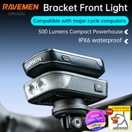 RAVEMEN FR500 Stackable Bike Light for Computer Mount  Warning & Headlight Road/MTB Cycling