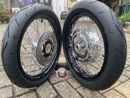 SEPAKET VELG RING 14 BEAT SCOOPY GENIO VARIO 125-150 VARIO 110 SPACY PLUS BAN FRE CAKRAM DEPAN