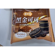 Wanjiadi Wanjiadi Black Gold Cocoa Cocoa Sandwich Biscuits 3000g 3kg 3kg Made in Malaysia Lacto-Vege