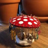 Mushroom Earring Stand Resin Crafts Decoration Dressing Table Desktop Decoration Jewelry Display Sta
