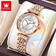 OLEVS Jam Tangan Perempuan Original Quartz Stainless Steel Waterproof Casual Fashion Women Watch 689