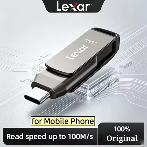 Lexar Original Dual Drive JumpDrive D400 USB 3.2 Type-C Type-A Flash Drive for Metal Housing Storage
