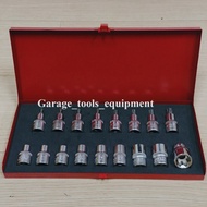 SB Tools 17pcs E Socket Set | Torx Socket Set | E Star | 1/2"DR