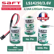 100% Ori SAFT LS14250 1/2AA 3.6V Li-SOCl2 1200mAh Lithium Non-rechargeable Battery For PLC Equipment