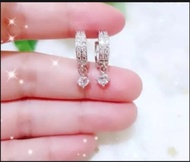 NTING TITANIUM JEPIT SILVER BARIS SATU PERMATA DAN BARIS DUA PERMATA