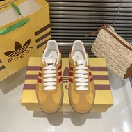 2022 Gucci v Adidas Original Gazelle “Cero” Antarlope The retro canoe series combines all casual spo