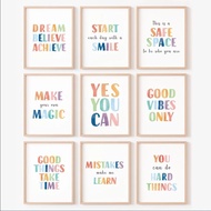 Positive Posters Classroom Decor You Can Do Hard Things Daily Affirmation Rainbow Classroom Decor Ca