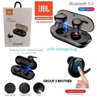 Headset Earphone Bluetooth JBL TWS4 Original Wireless Extra Bass
