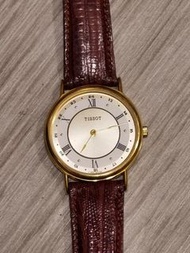 Tissot 包金石英男錶