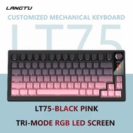 LANGTU LT75  Gasket 7 Layers Fill RGB Hotswappale Tri-Mode 75% 80 Keys Wireless Mechanical Keyboard