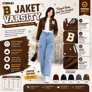 B Crop Baseball Jacket | VERSITY CROOPE Jacket | Baseball jacket Wanita
