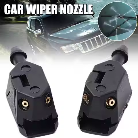 2Pcs Universal Car Windscreen Washer Wiper Water 8mm Jets Onto Arm 4 Mounted 9mm Spray Adjusted Way