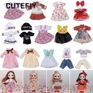CUTEFIY 16~17cm Dolls Dresses Kids DIY Wedding Party Handmade 1/8 BJD Doll Outfit