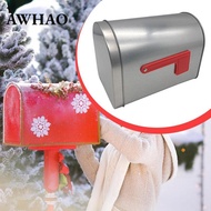 [AWHAO] Tinplate Mailbox, for Secure Storage, Letterbox, Mail Box, Christmas Storage Tin Present Mai