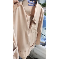 Baju Melayu Slimfit / Tradisional Nude Dewasa [XS-5XL], Kanak-Kanak [1y-12y] (Ready Stok) by NURJANN