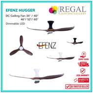 [Free remote] Efenz Hugger DC Ceiling Fan with dimmable LED - Regal Lighting