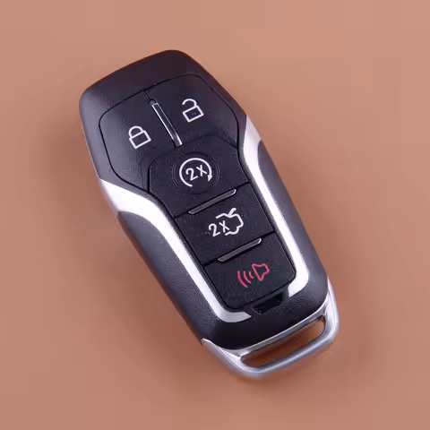 5 Button Remote Flip Key Fob Uncut Shell Case M3N-A2C31243300 Fit for Ford Mustang Explorer F150 Edg