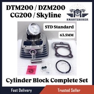 ( STD Standard 63.5MM ) DTM200 DTM 200 DZM200 DZM 200 CG200 CG 200 Skyline Cylinder Block Complete F