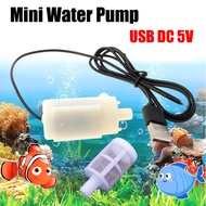Aquarium Suction Pump USB 1M Cable DC Mute Mini Submersible Water Pump With Hose and Filter Mesh