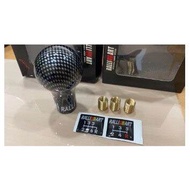Ralliart tombol gear Knob Shift mitsubishi Proton wira satria iswara saga waja BLACK / WHITE ralliar