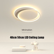 Double Circle LED Ceiling Light 25W 32W 40CM 50CM Bedroom Tricolor Lamp