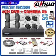 DAHUA 2MP 📢 8-CHANNEL 📢FULL COMPLETE SET HD 1080P CCTV 8CH DVR + Camera + HARD DISK + Power Supply +