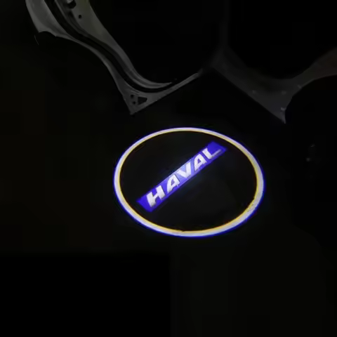 2PCS Led Car Door Logo Light HD Laser Welcome Lamps Car Accessories For Great Wall Haval Dargo H6 H2