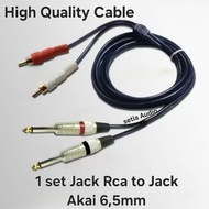 Cable 2x Jack akai to 2x Jack Rca 1.5METER