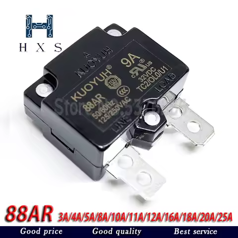 1PCS 88AR 3A 4A 5A 7A 8A 10A 15A 24A Automatic Reset Circuit Breaker Overload Switch Over Current Pr