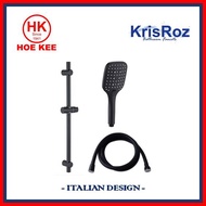 KrisROZ Shower Set SL001 (Black / Gun Metal)