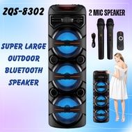 Pember Saura ZQS8302 Wireless Portable Outdoor Bluetooth Speaker with Super Bass&wireles karaoke mic