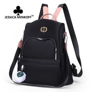 4033 (JESSICA MINKOFF) Nylon Backpack Backpack Water Resistant multi compartment bag galas travel ba