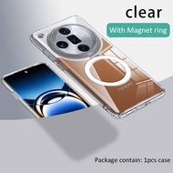 Casing For Clear Acrylic Case For OPPO Find  x5 x6 pro X7 Ultra / Find X7  realme GT5 gt 5 NEO3 skin feeling Magnet Wireless Charging Transparent Cover Shell