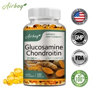 Airboy Glucosamine Chondroitin Capsules para sa kalusugan ng kasukasuan at buto na may idinagdag na 