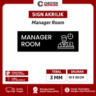 Acrylic Signage Manager Room II Acrylic Signage Minimalist