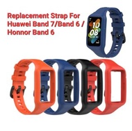 (包郵局自取) 代用 華為手環 7 一體保護套 + 錶帶 2 in 1 Replacement Watch Strap Silicone Wrist Band Strap For Huawei Band 6 / 6Pro / 榮耀手環 6 Honor Band 6