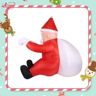 [Abbraccia] 6.56ft Christmas Inflatable Santa Photo Props Christmas Decoration Creative Funny Yard D